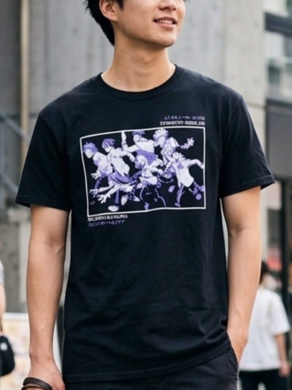 My Hero Academia Anime Graphic T-Shirt Black Size M